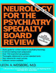 Neurology For The Psychiatry Specialist Board book cover