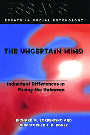 The Uncertain Mind: Individual Differences in Facing the Unknown book cover
