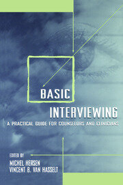 Basic Interviewing: A Practical Guide for Counselors and Clinicians book cover