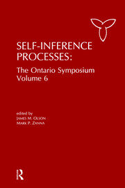 Self-Inference Processes: The Ontario Symposium, Volume 6 book cover