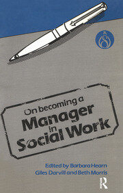 On Becoming a Manager in Social Work book cover