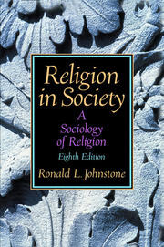 Religion in Society: A Sociology of Religion book cover