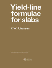 Yield-line Formulae for Slabs book cover