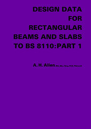 Design Data for Rectangular Beams and Slabs to BS 8110: Part 1 book cover
