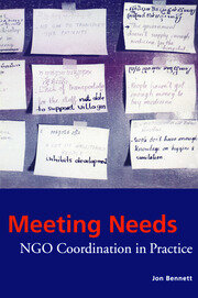 Meeting Needs: NGO Coordination in Practice book cover