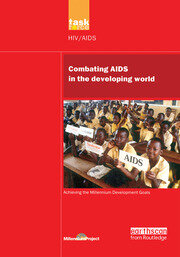 UN Millennium Development Library: Combating AIDS in the Developing World book cover