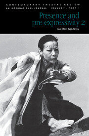 Presence and Pre-Expressivity 2 book cover