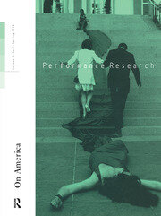 Performance Research: On America book cover