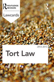 Tort Lawcards 2012-2013 book cover