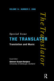 Translation and Music book cover