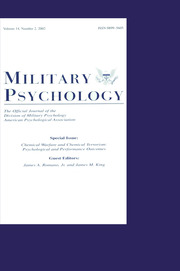 Chemical Warfare and Chemical Terrorism: Psychological and Performance Outcomes:a Special Issue of military Psychology book cover