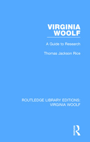 Virginia Woolf: A  Guide to Research book cover