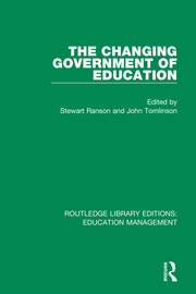 The Changing Government of Education book cover