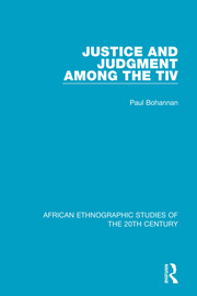 Justice and Judgment Among the Tiv book cover