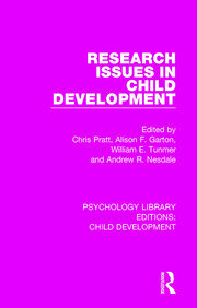 Research Issues in Child Development book cover