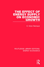The Effect of Energy Supply on Economic Growth book cover