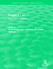 English 7 - 14 (1991): Every Child's Entitlement book cover