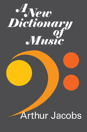 A New Dictionary of Music book cover