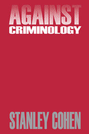 Against Criminology book cover