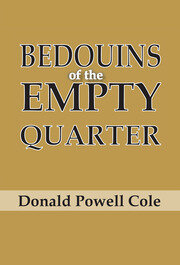 Bedouins of the Empty Quarter book cover
