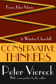 Conservative Thinkers: From John Adams to Winston Churchill book cover