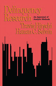 Delinquency Research: An Appraisal of Analytic Methods book cover