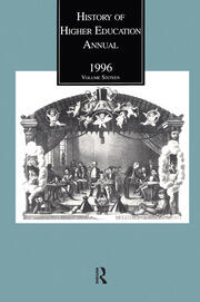History of Higher Education Annual: 1996 book cover
