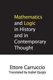 Mathematics and Logic in History and in Contemporary Thought book cover