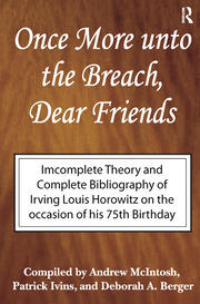 Once More Unto the Breach, Dear Friends: Incomplete Theory and Complete Bibliography book cover