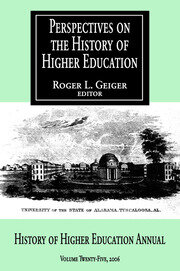 Perspectives on the History of Higher Education: Volume 25, 2006 book cover