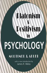 Platonism and Positivism in Psychology book cover