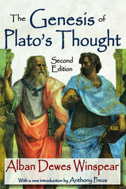 The Genesis of Plato's Thought: Second Edition book cover