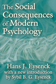 The Social Consequences of Modern Psychology book cover