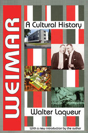 Weimar: A Cultural History book cover