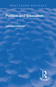 Revival: Politics and Education (1928) book cover