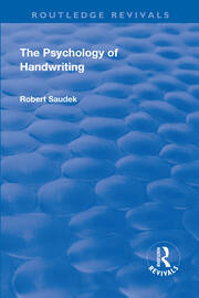 Revival: The Psychology of Handwriting (1925) book cover