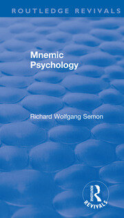 Revival: Mnemic Psychology (1923) book cover