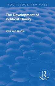 Revival: The Development of Political Theory (1939) book cover