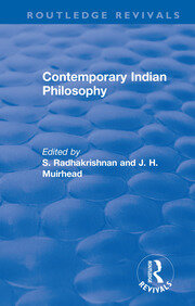 Revival: Contemporary Indian Philosophy (1936) book cover