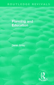 Routledge Revivals: Planning and Education (1972) book cover