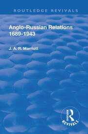 Revival: Anglo Russian Relations 1689-1943 (1944) book cover