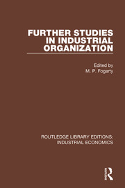 Further Studies in Industrial Organization book cover