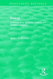 Routledge Revivals: Energy (1975): A Bibliography of Social Science and Related Literature book cover