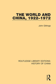 The World and China, 1922-1972 book cover