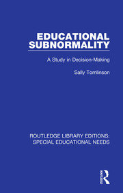 Educational Subnormality: A Study in Decision-Making book cover