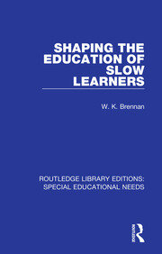 Shaping the Education of Slow Learners book cover