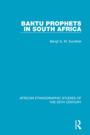 Bantu Prophets in South Africa book cover
