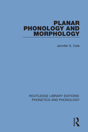Planar Phonology and Morphology book cover