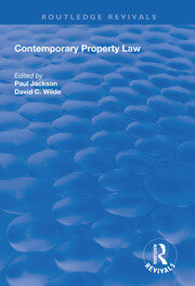 Contemporary Property Law book cover