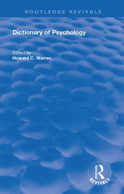 Dictionary of Psychology book cover